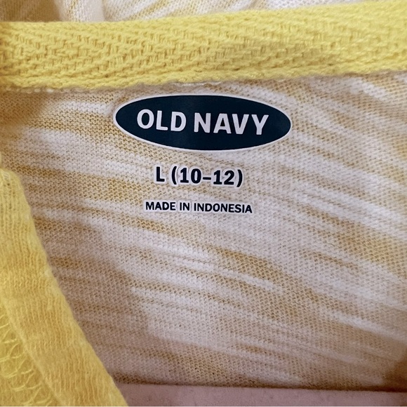 Old Navy Girls Sz 10/12 Hooded 1/2 Sleeve CoverUp Pink, Yellow, Purple Ombré - Picture 3 of 7